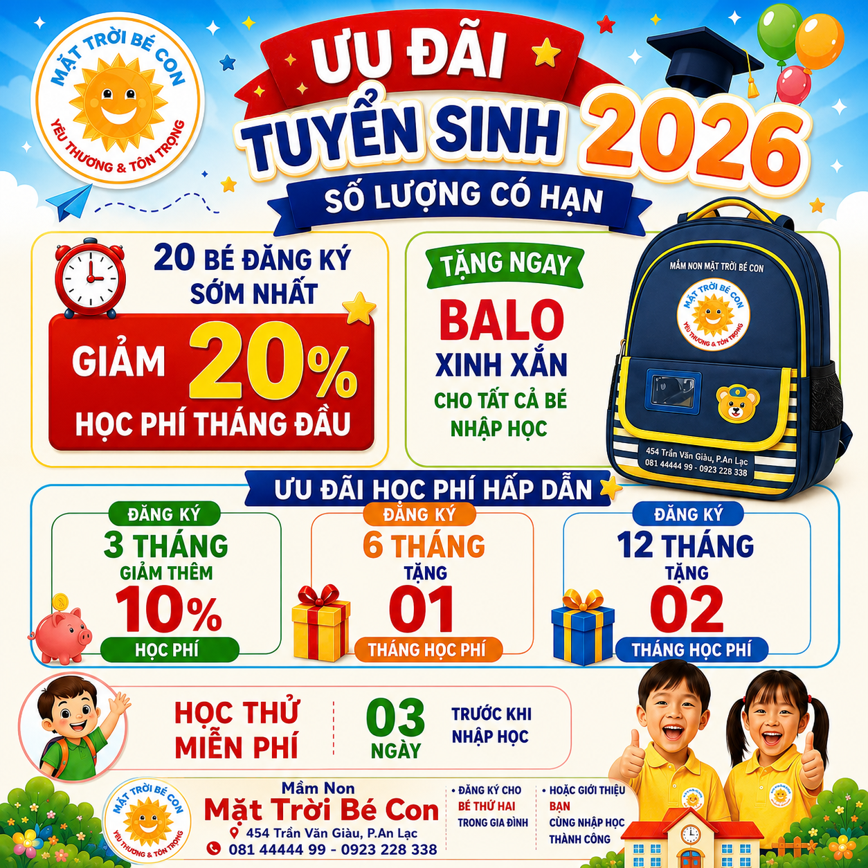 TRƯỜNG MẦM MĂT TRỜI BÉ CON