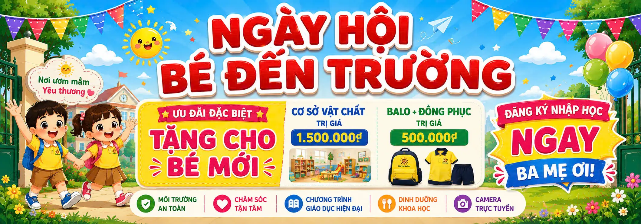 TRƯỜNG MẦM MĂT TRỜI BÉ CON